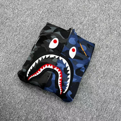 BAPE Color Camo Separate Shark Full Zip Hoodie
