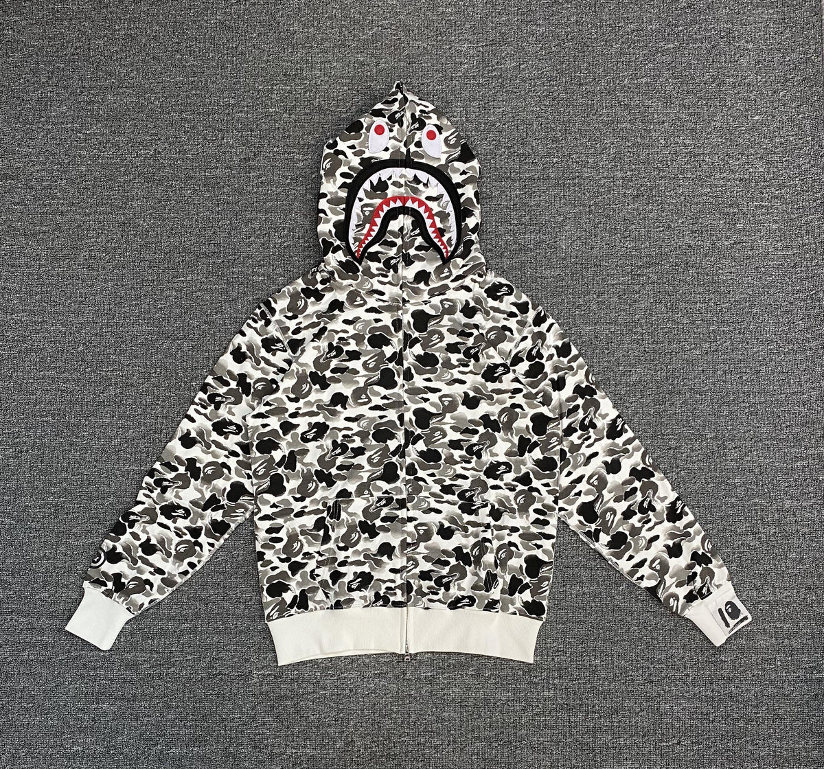 BAPE ABC Camo Double Shark Full Zip Hoodie