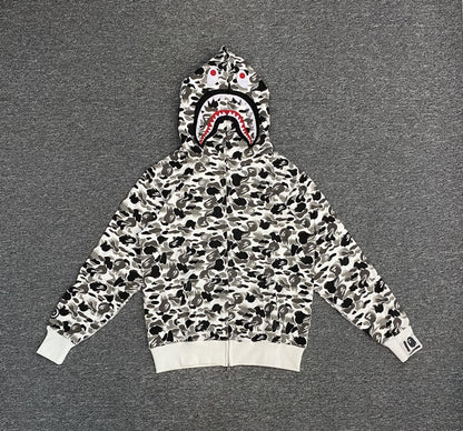 BAPE ABC Camo Double Shark Full Zip Hoodie