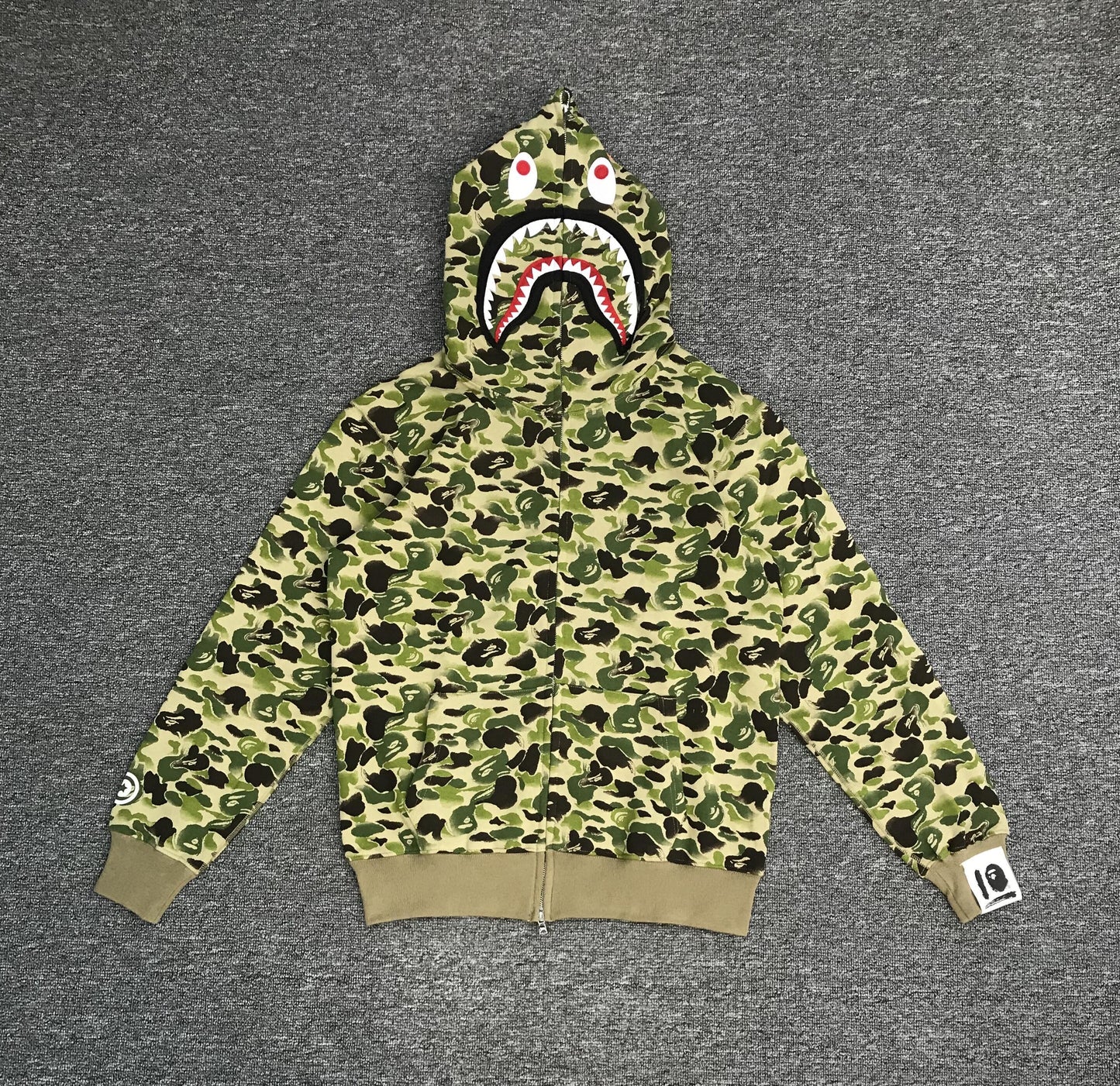BAPE ABC Camo Double Shark Full Zip Hoodie