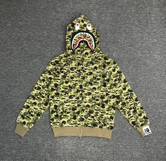 BAPE ABC Camo Double Shark Full Zip Hoodie