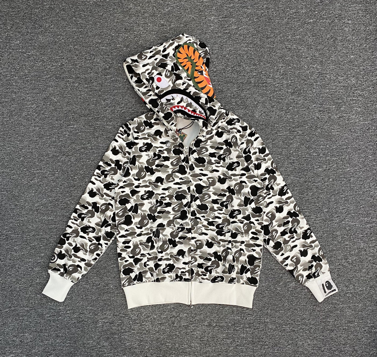 BAPE ABC Camo Double Shark Full Zip Hoodie