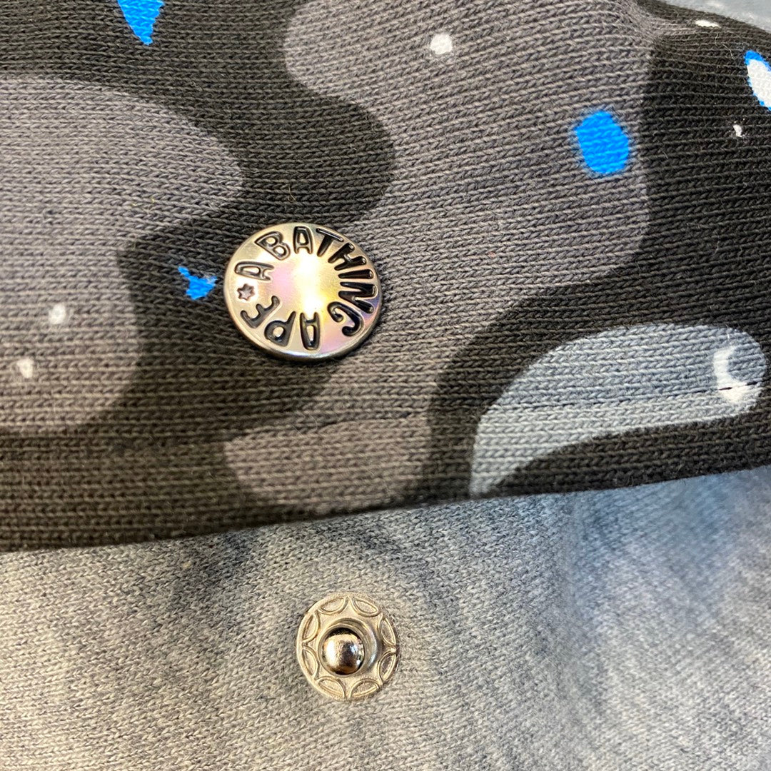 A Bathing Ape (BAPE) Space Camo Shark Full Zip Hoodie