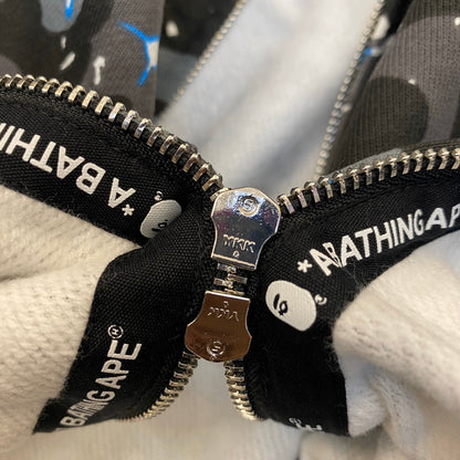 A Bathing Ape (BAPE) Space Camo Shark Full Zip Hoodie