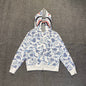 A Bathing Ape (BAPE) Space Camo Shark Full Zip Hoodie