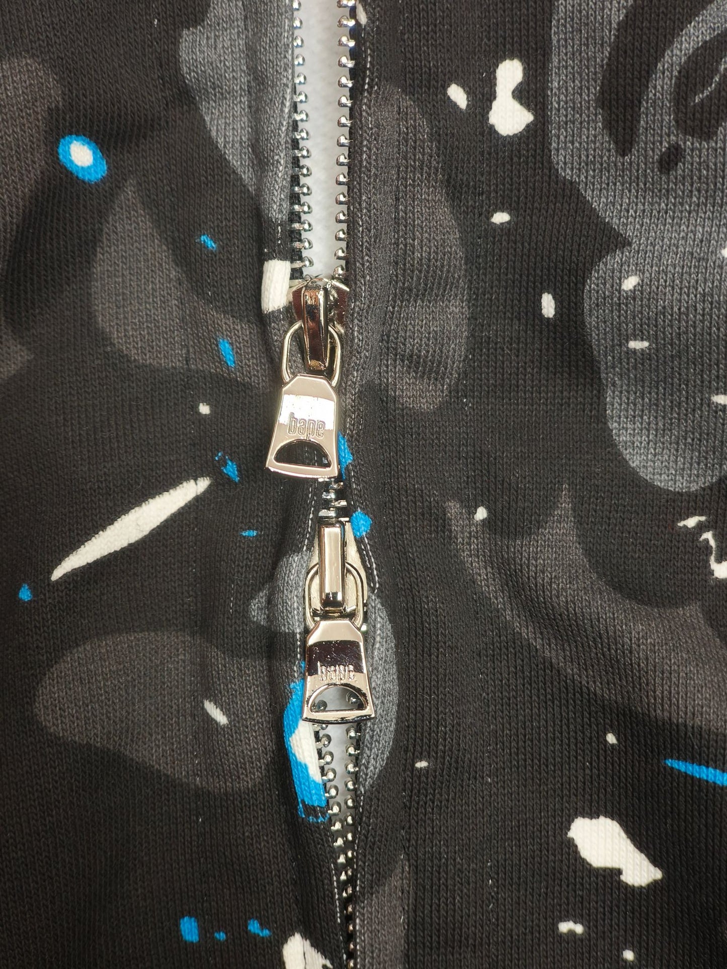 A Bathing Ape (BAPE) Space Camo Shark Full Zip Hoodie