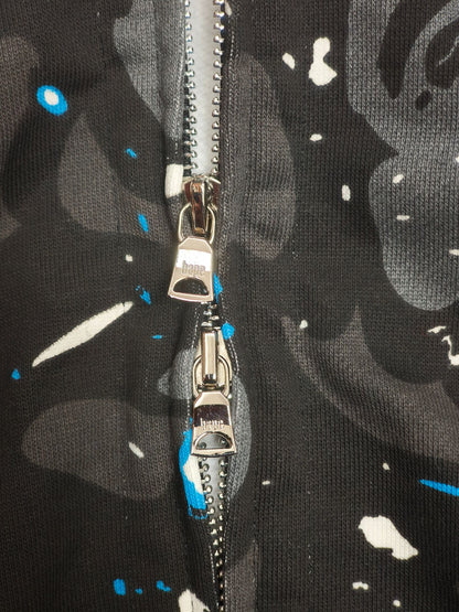 A Bathing Ape (BAPE) Space Camo Shark Full Zip Hoodie