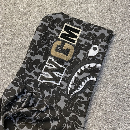 BAPE x Dover Street Market (DSM) Special Camo Shark Full Zip Hoodie