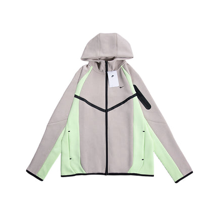 Nike Tech Men's Color-Block Full-Zip Fleece Windrunner Jacket