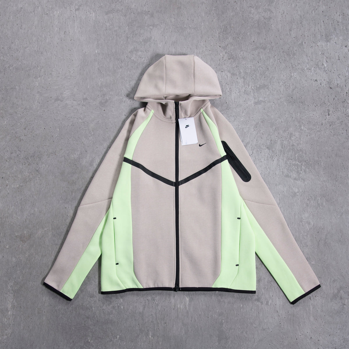 Nike Tech Men's Color-Block Full-Zip Fleece Windrunner Jacket