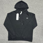 ALO Accolade Hoodie in Black front view with embroidered chest logo