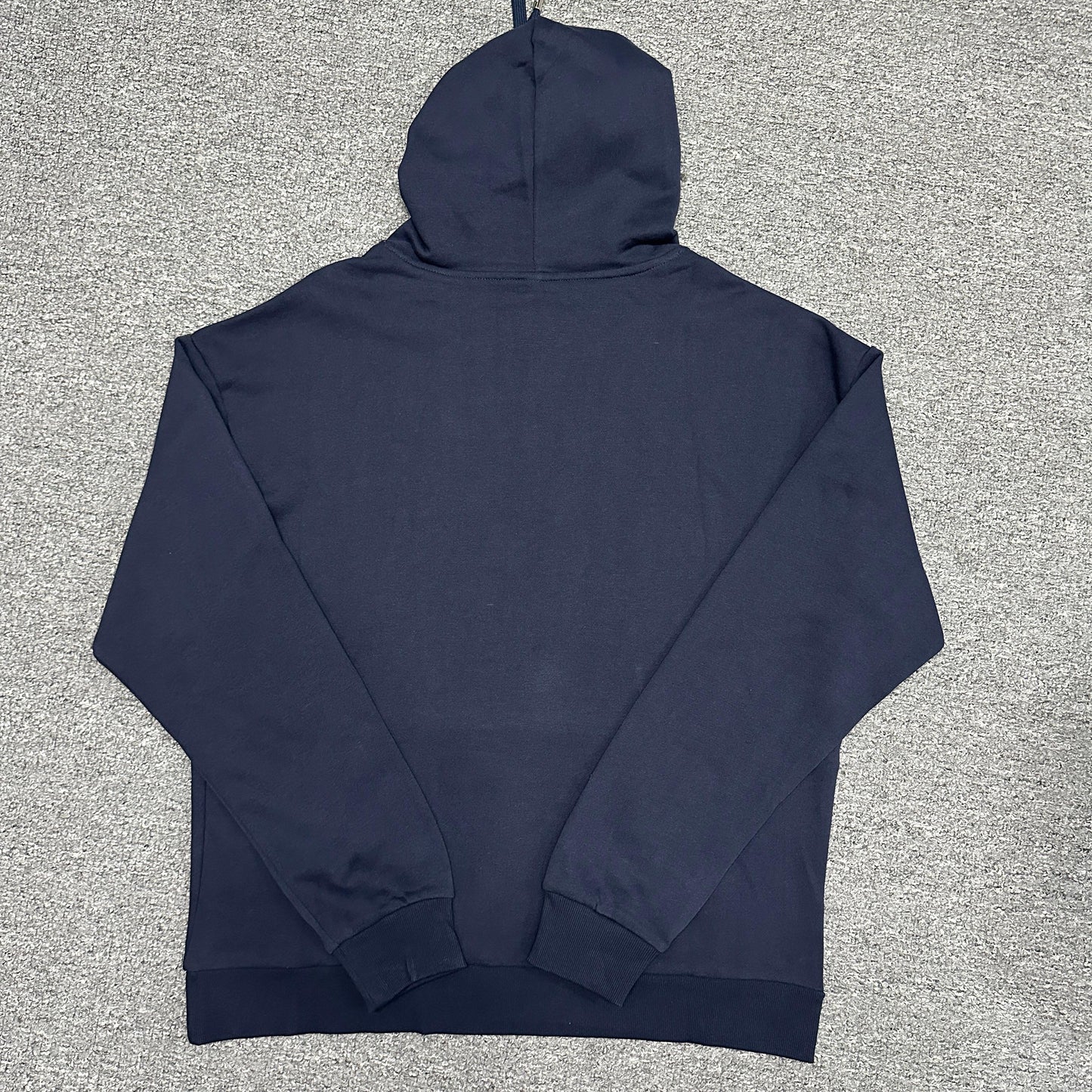 ALO Accolade Hoodie in Navy back view showing the relaxed oversized fit