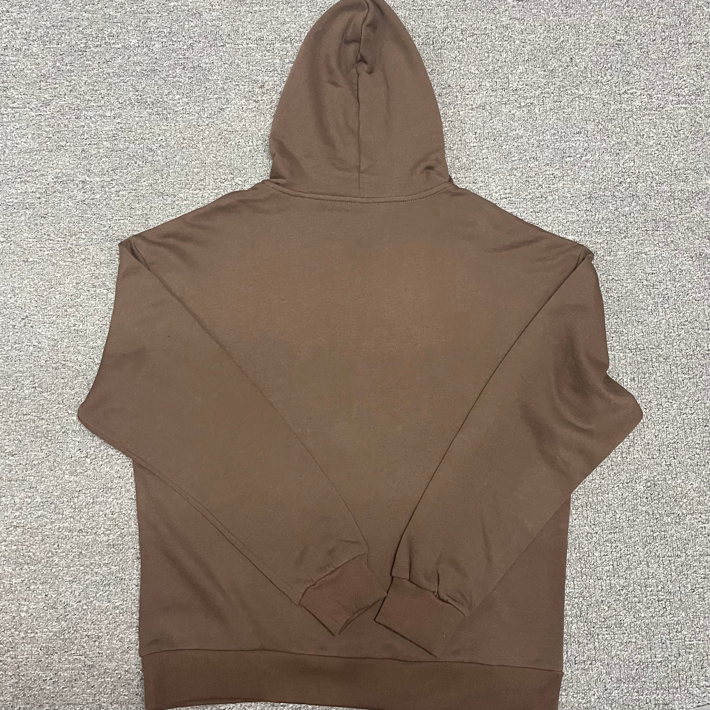 ALO Accolade Hoodie in Espresso back view showing the relaxed oversized fit