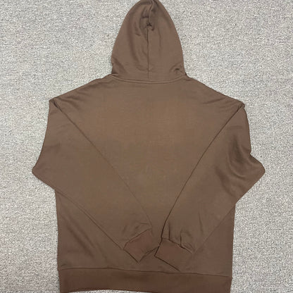 ALO Accolade Hoodie in Espresso back view showing the relaxed oversized fit
