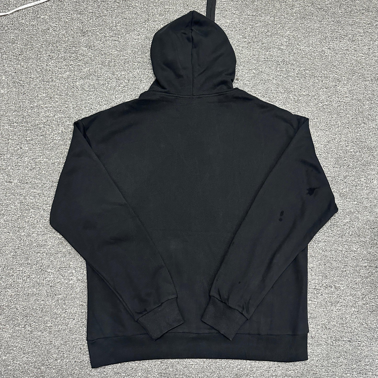 ALO Accolade Hoodie in Black back view showing the relaxed oversized fit