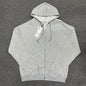 ALO Accolade Full Zip Hoodie in Athletic Heather Grey front view