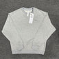 ALO Accolade Crew Neck Pullover in Athletic Heather Grey front view