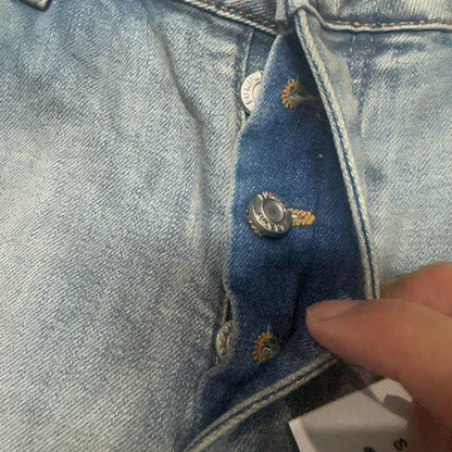 Purple Brand P001 Crackle Paint Skinny Jeans Light Indigo