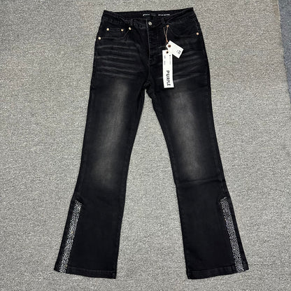 Purple Brand P004 Slim Flare Jeans Black