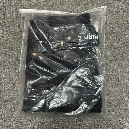 Purple Brand P001 Black Overspray Skinny Jeans