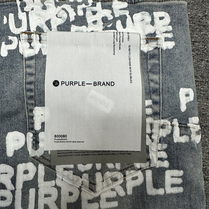 Purple Brand P001 Double Script Skinny Jeans Grey