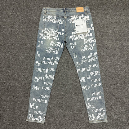 Purple Brand P001 Double Script Skinny Jeans Grey