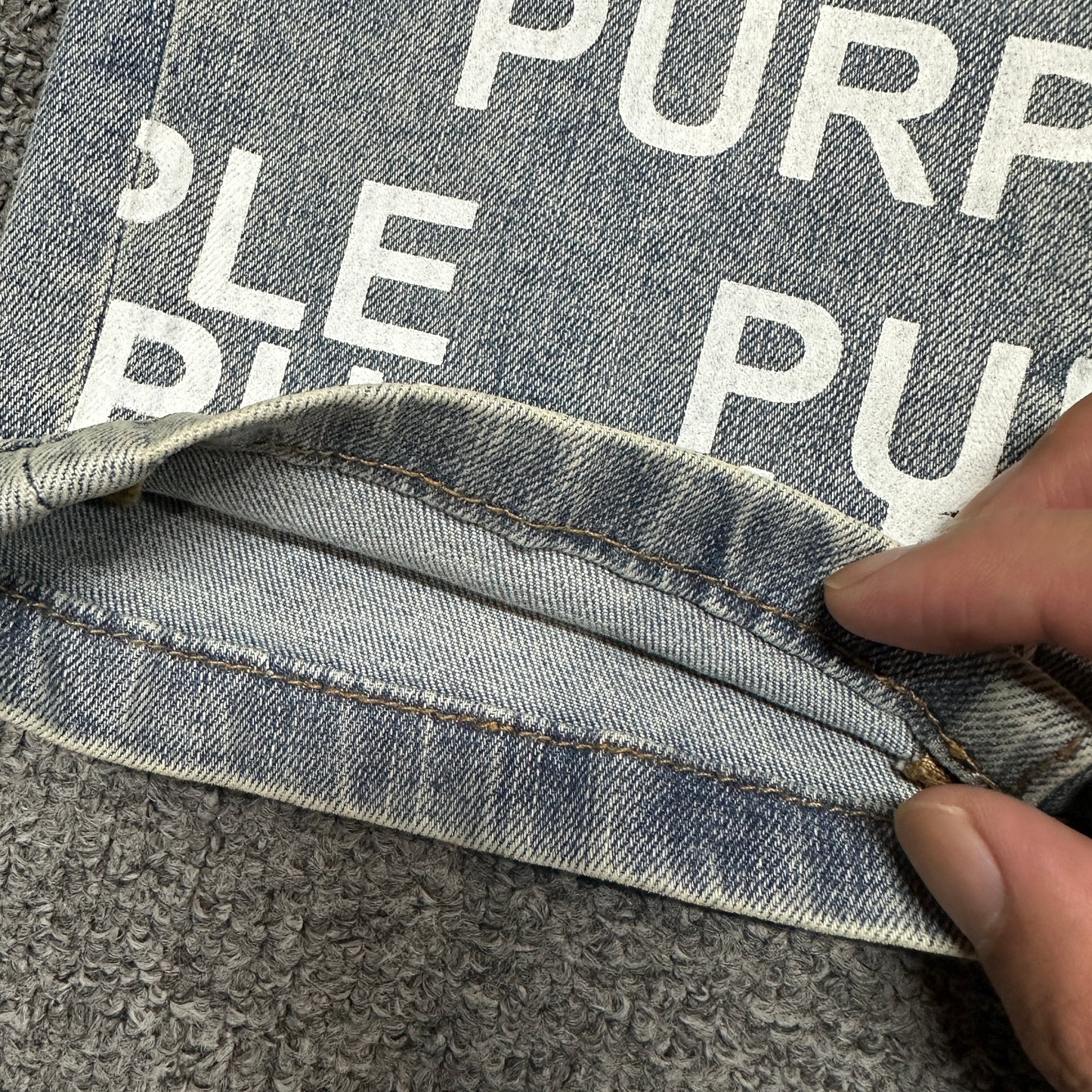 Purple Brand P001 Double Script Skinny Jeans Grey