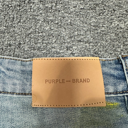 Purple Brand Distressed Slim Jeans Indigo PU05