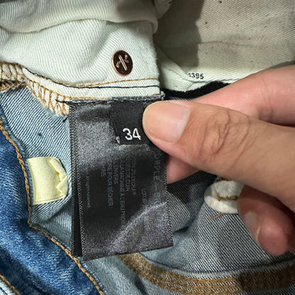 Purple Brand Distressed Slim Jeans Indigo PU05