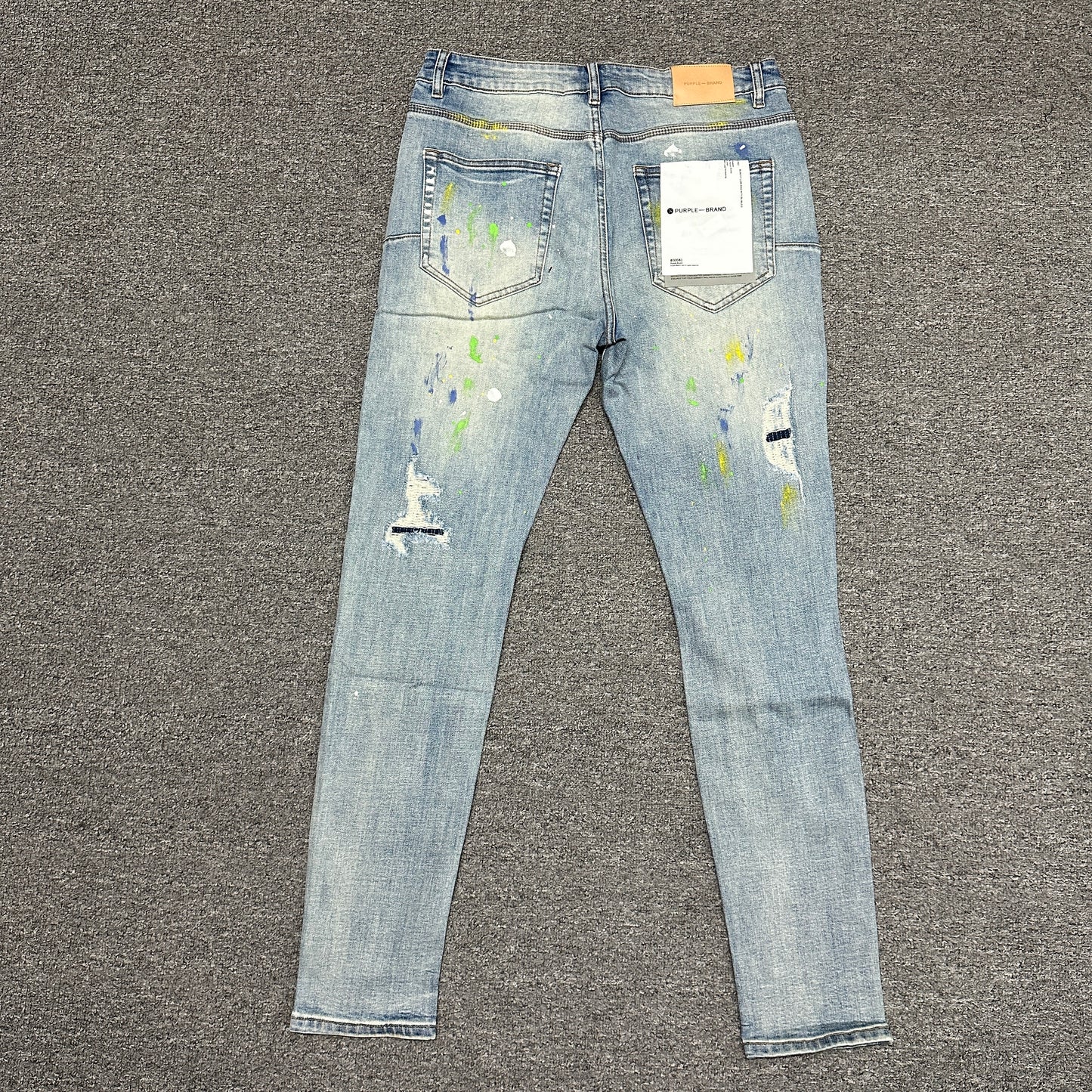 Purple Brand Distressed Slim Jeans Indigo PU05