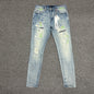 Purple Brand Distressed Slim Jeans Indigo PU05