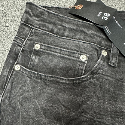 Purple Brand P004 Slim Flare Jeans Washed Black