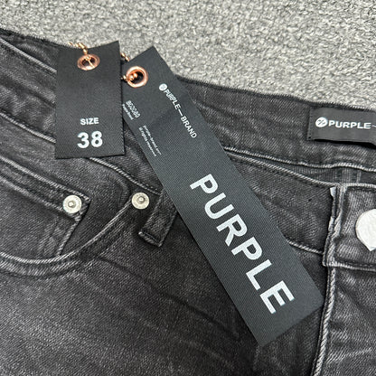 Purple Brand P004 Slim Flare Jeans Washed Black
