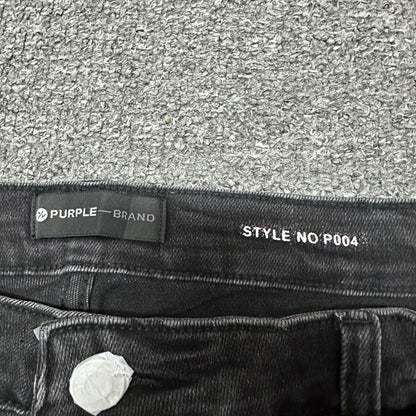 Purple Brand P004 Slim Flare Jeans Washed Black