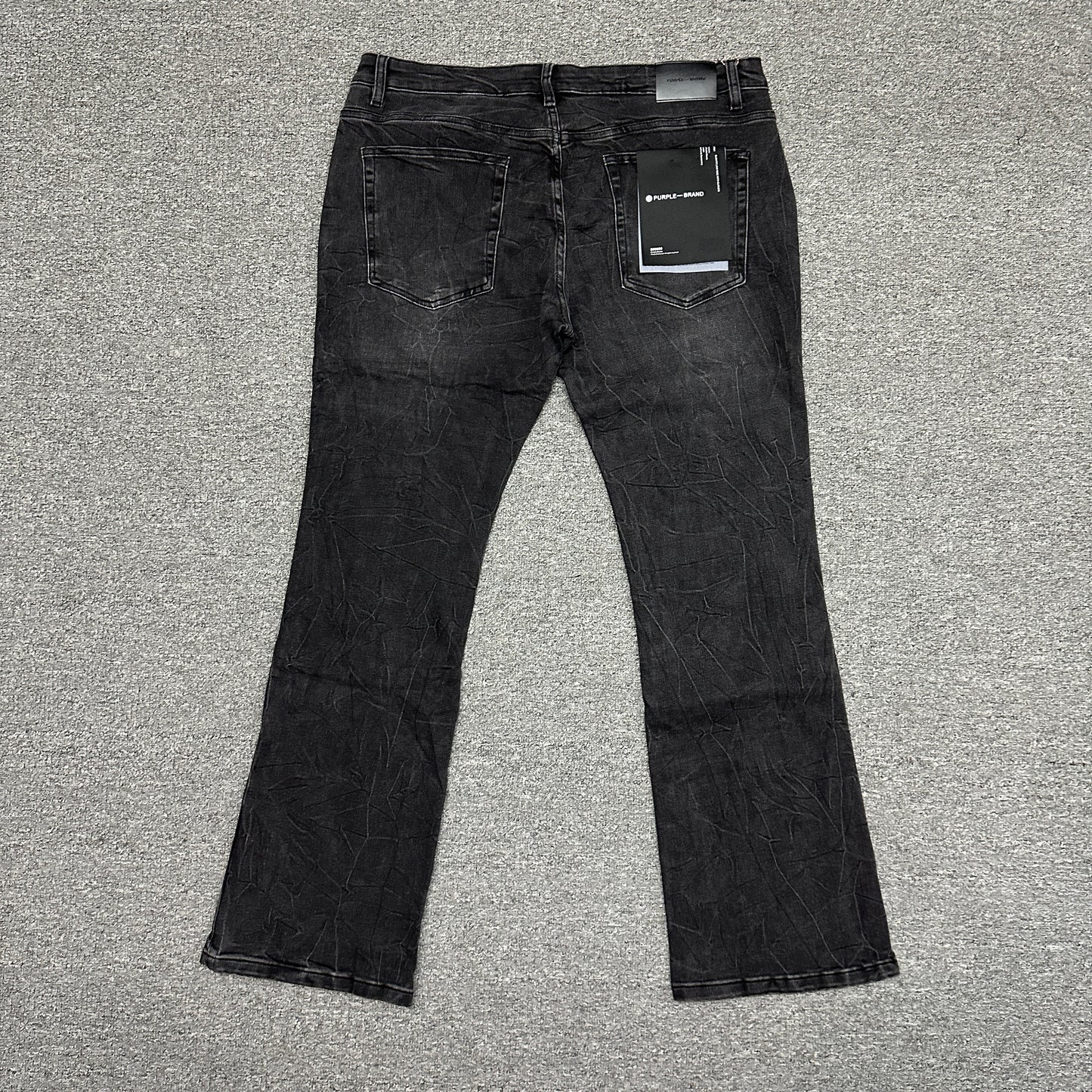 Purple Brand P004 Slim Flare Jeans Washed Black
