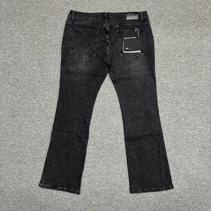Purple Brand P004 Slim Flare Jeans Washed Black
