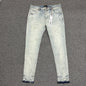Purple Brand P001 Light Indigo Paint Skinny Jeans