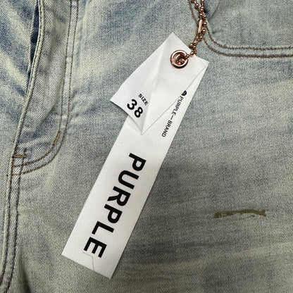 Purple Brand P001 Light Indigo Paint Skinny Jeans