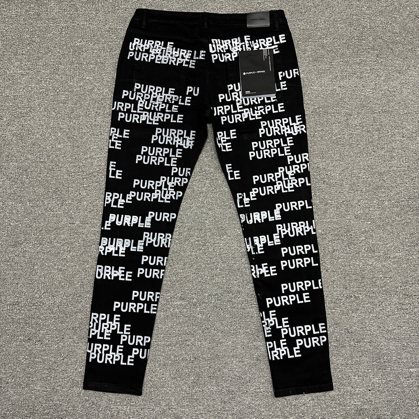 Purple Brand P001 Double Script Skinny Jeans Black