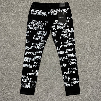 Purple Brand P001 Double Script Skinny Jeans Black