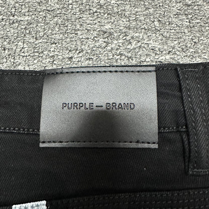 Purple Brand P001 Double Script Skinny Jeans Black