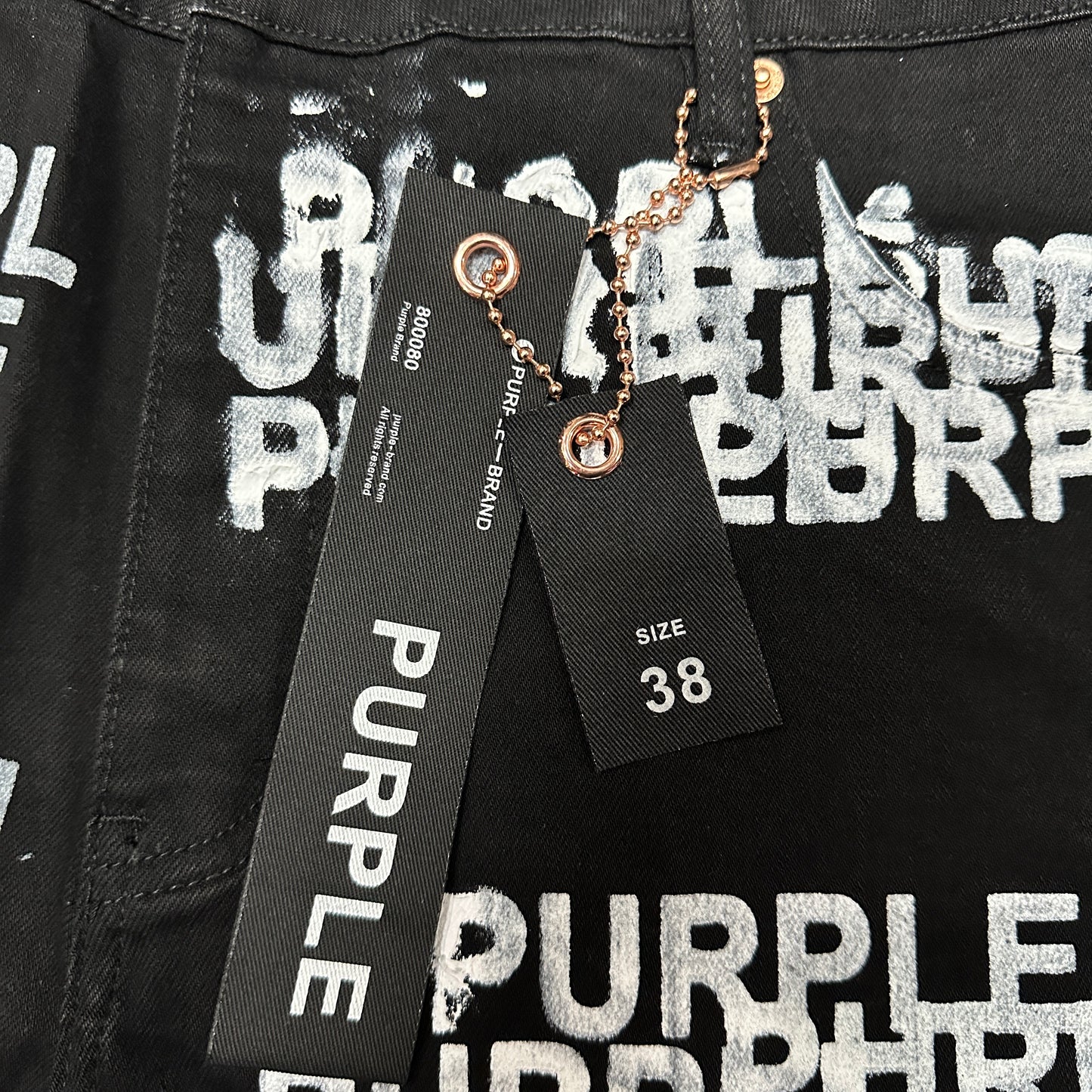 Purple Brand P001 Double Script Skinny Jeans Black