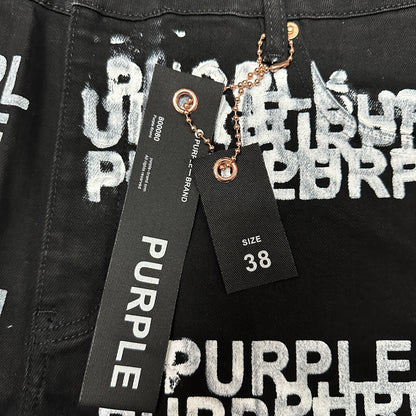 Purple Brand P001 Double Script Skinny Jeans Black