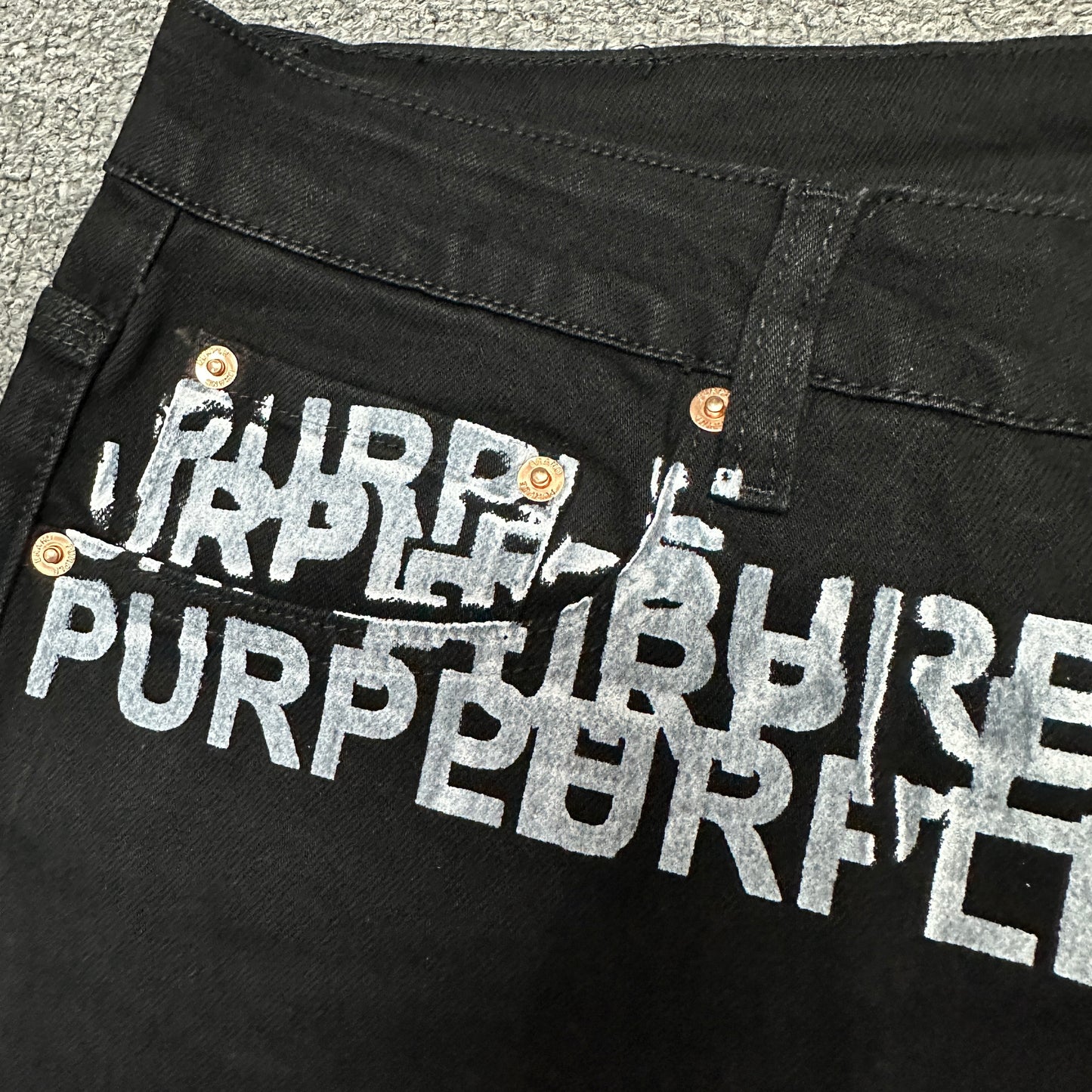 Purple Brand P001 Double Script Skinny Jeans Black