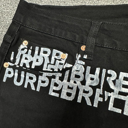 Purple Brand P001 Double Script Skinny Jeans Black