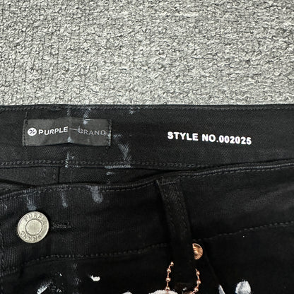 Purple Brand P001 Double Script Skinny Jeans Black