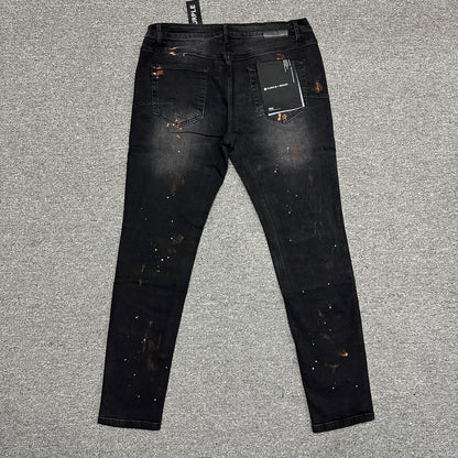 Purple Brand P005 Slim Straight Jeans Black PU11