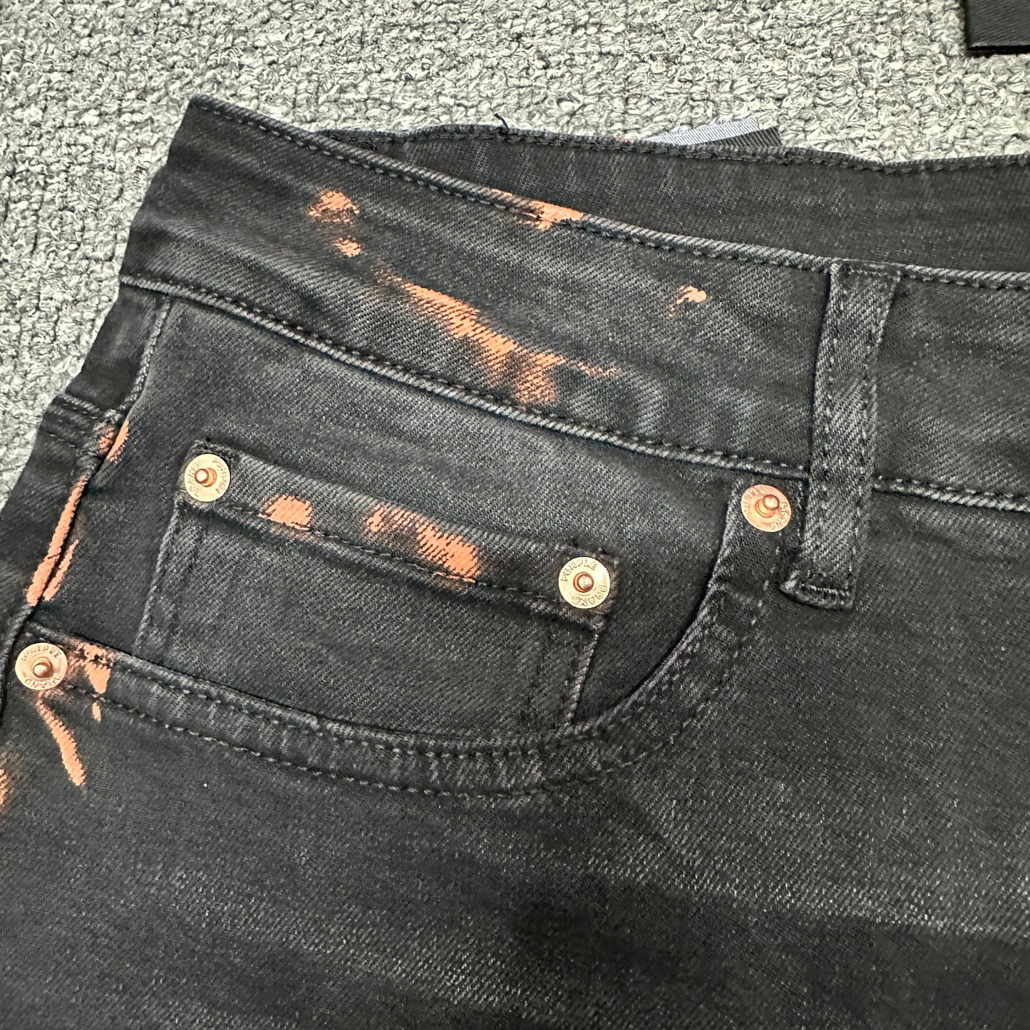 Purple Brand P005 Slim Straight Jeans Black PU11