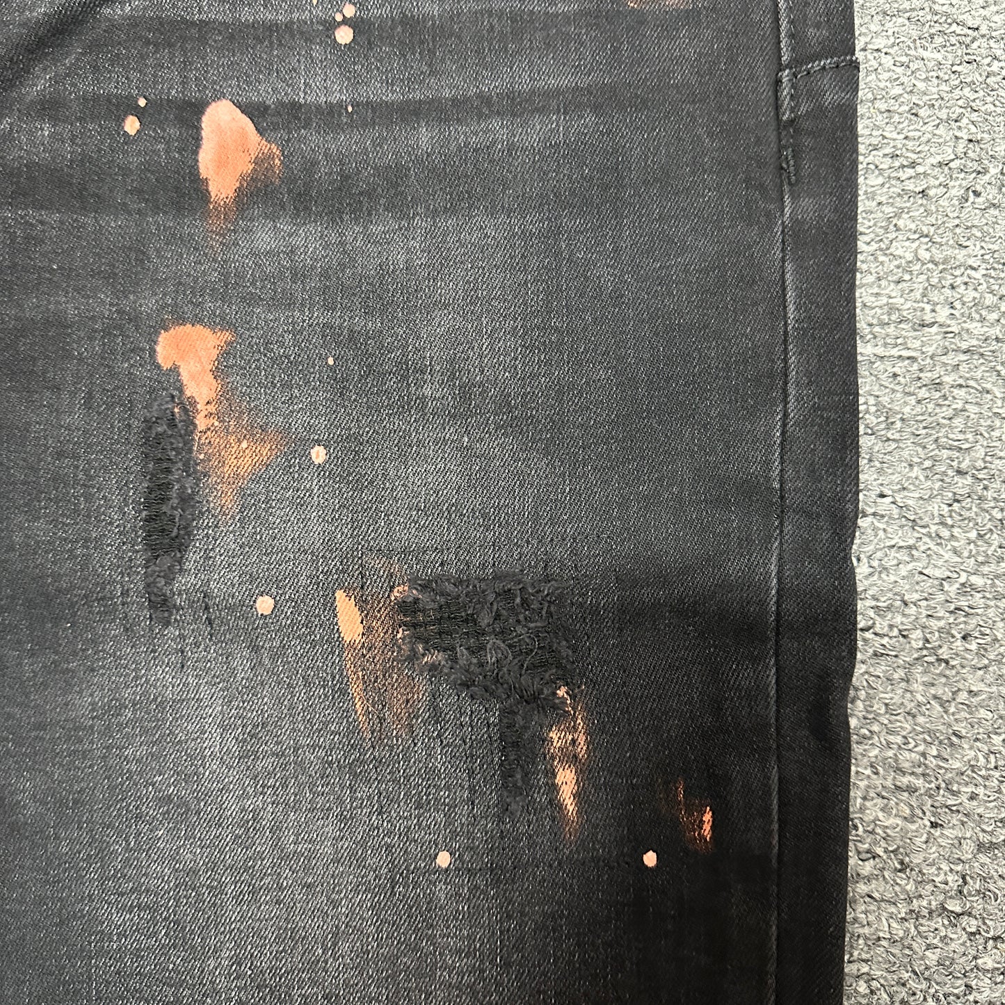 Purple Brand P005 Slim Straight Jeans Black PU11