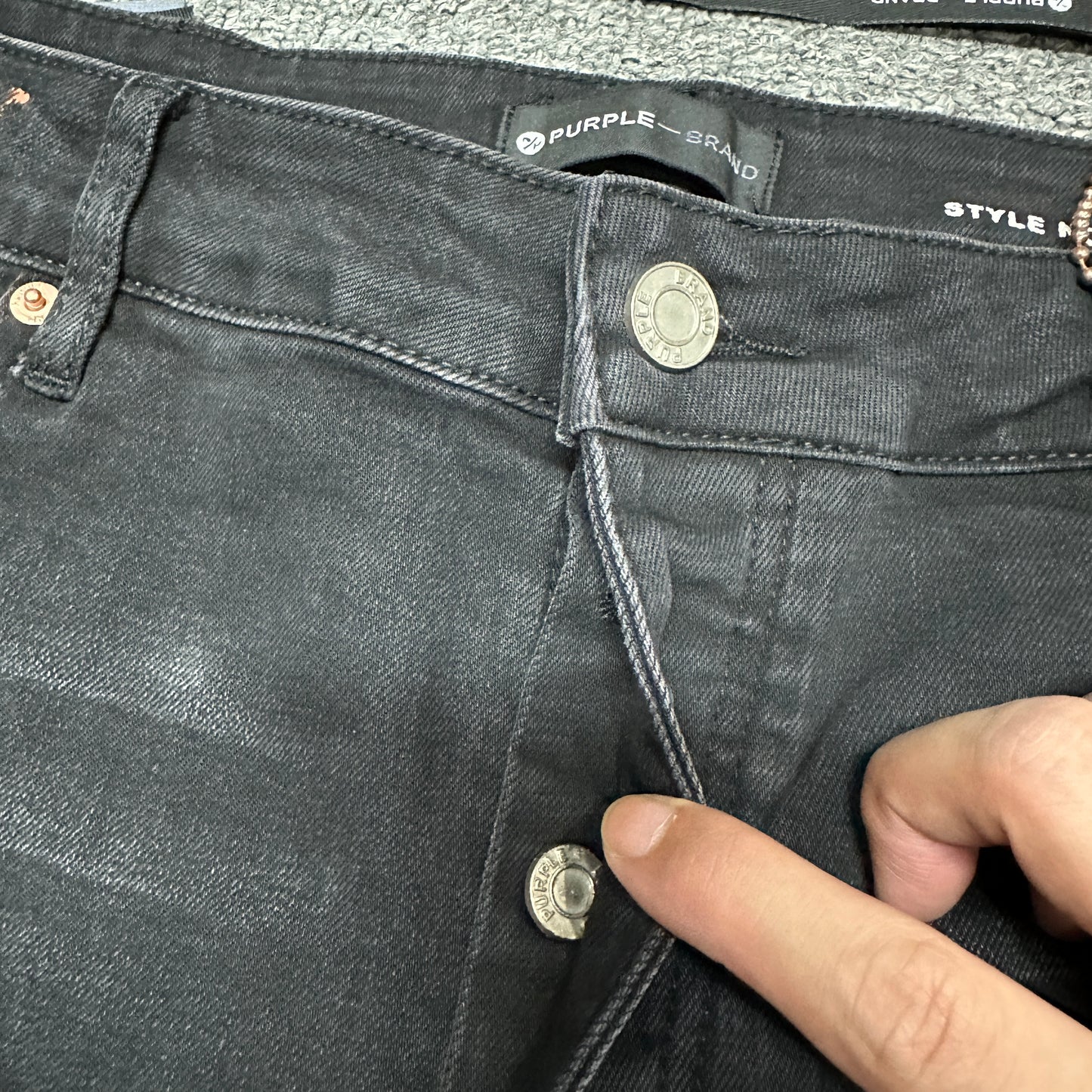 Purple Brand P005 Slim Straight Jeans Black PU11